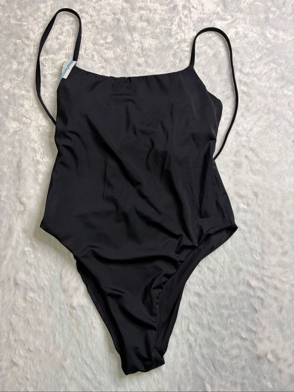 Andie Womens Black Multi-Cross Strappy Back One-Piece Swimsuit Size Small NWOT